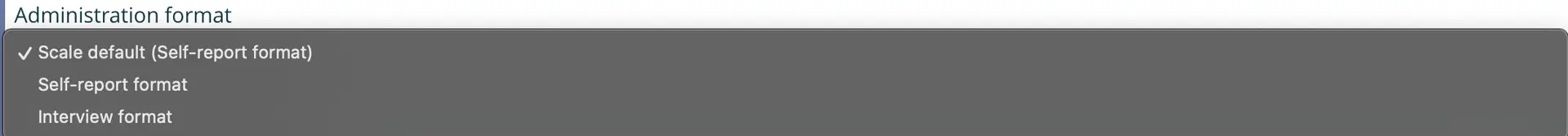 Mirah Measurement Protocol Tool Administration format dropdown menu