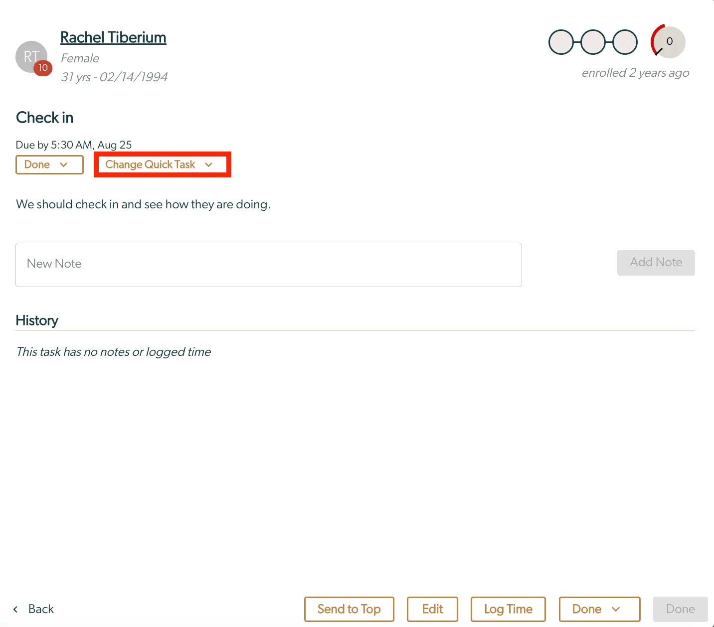 Mirah Collaborative Care Task Management for Rachel Tiberium