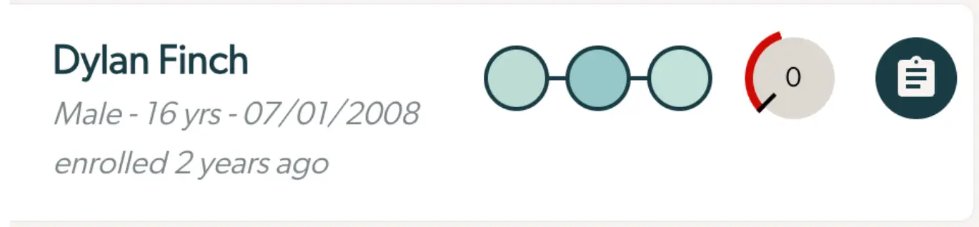 Mirah Collaborative Care - Patient Summary Card for Dylan Finch