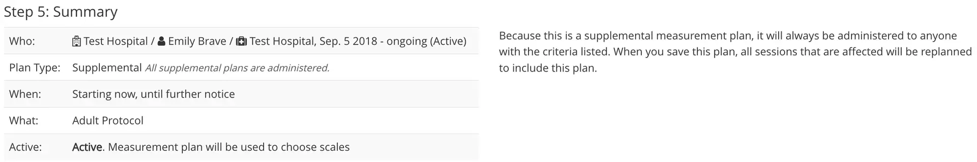 Mirah Measurement Protocol Tool Step 5 Summary