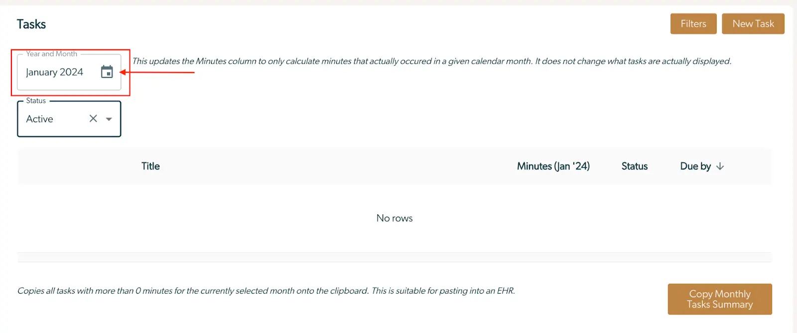 Mirah Collaborative Care Tasks Monthly Documentation January 2024