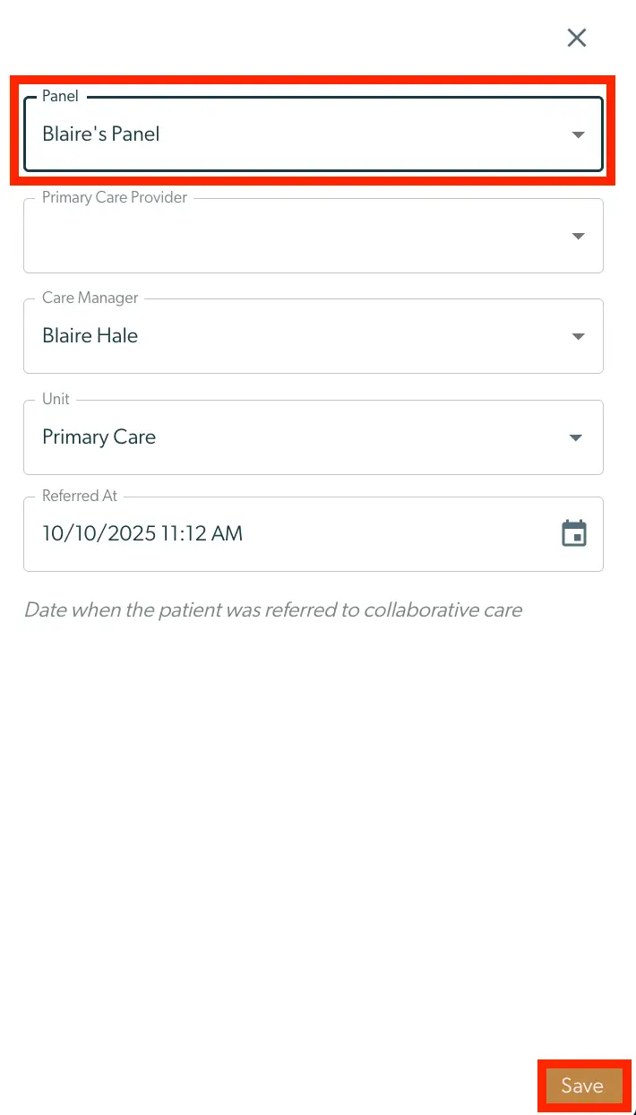 Mirah platform user management screen for creating and adding primary care physicians in collaborative care.