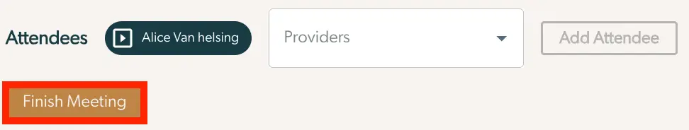 Mirah Collaborative Care Case Consult Attendees Management Screen